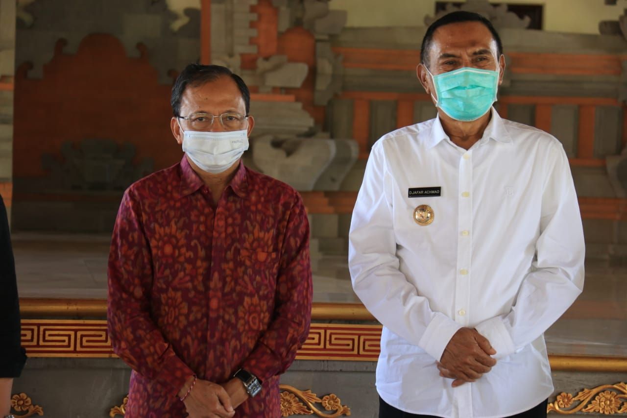 podiumnews.com-Bertemu Gubernur-Wagub Bali, Bupati Ende Ingin Kembangkan Pariwisata